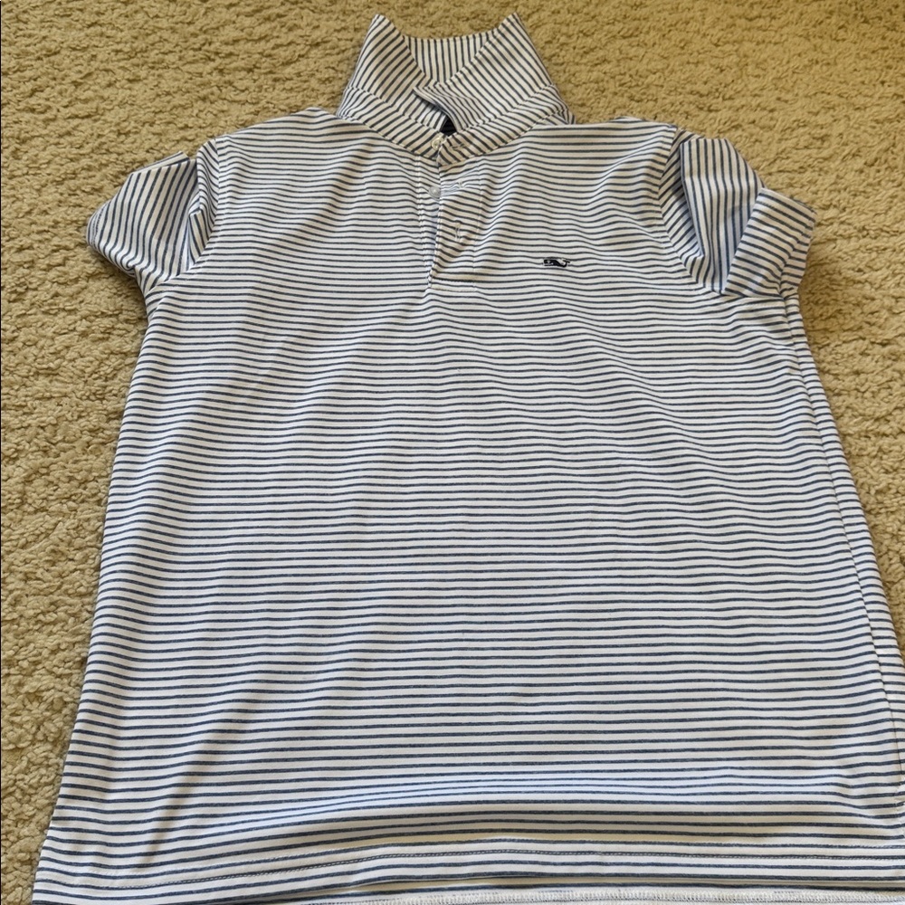 Vineyard Vines Kids' Blue, Green, and Striped Button Down Shirts - Picture 6 of 7